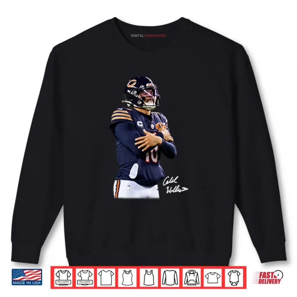 Sweatshirt Caleb Williams Cold Chicago Football Shirt
