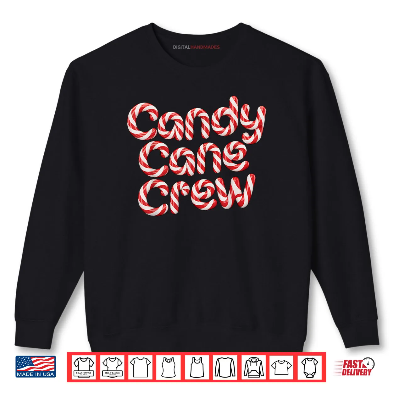 Candy Cane Crew Christmas Family Shirt Candy Cane Crew Christmas Family Shirt