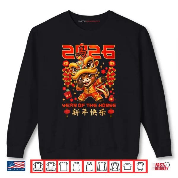 Sweatshirt Chinese New Year 2026 Year of The Horse Happy New Year Shirt