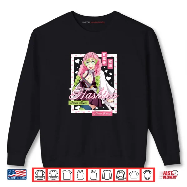 Sweatshirt Demon Slayer Kimetsu no Yaiba Mitsuri Kanroji Pink Heart Shirt