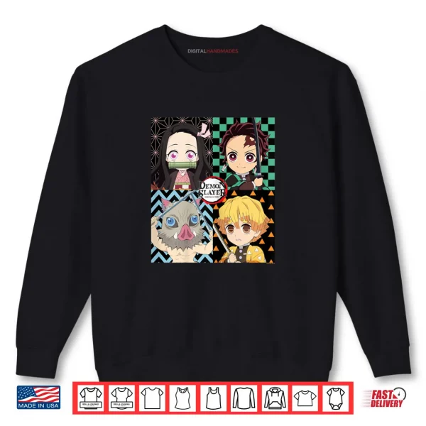 Demon Slayer Kimetsu no Yaiba Tanjiro Nezuko Adorable Shirt 1 Sweatshirt Demon Slayer Kimetsu no Yaiba Tanjiro Nezuko Adorable Shirt