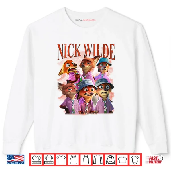 Disney Zootopia Nick Wilde Shirt 1 Sweatshirt Disney Zootopia Nick Wilde Shirt