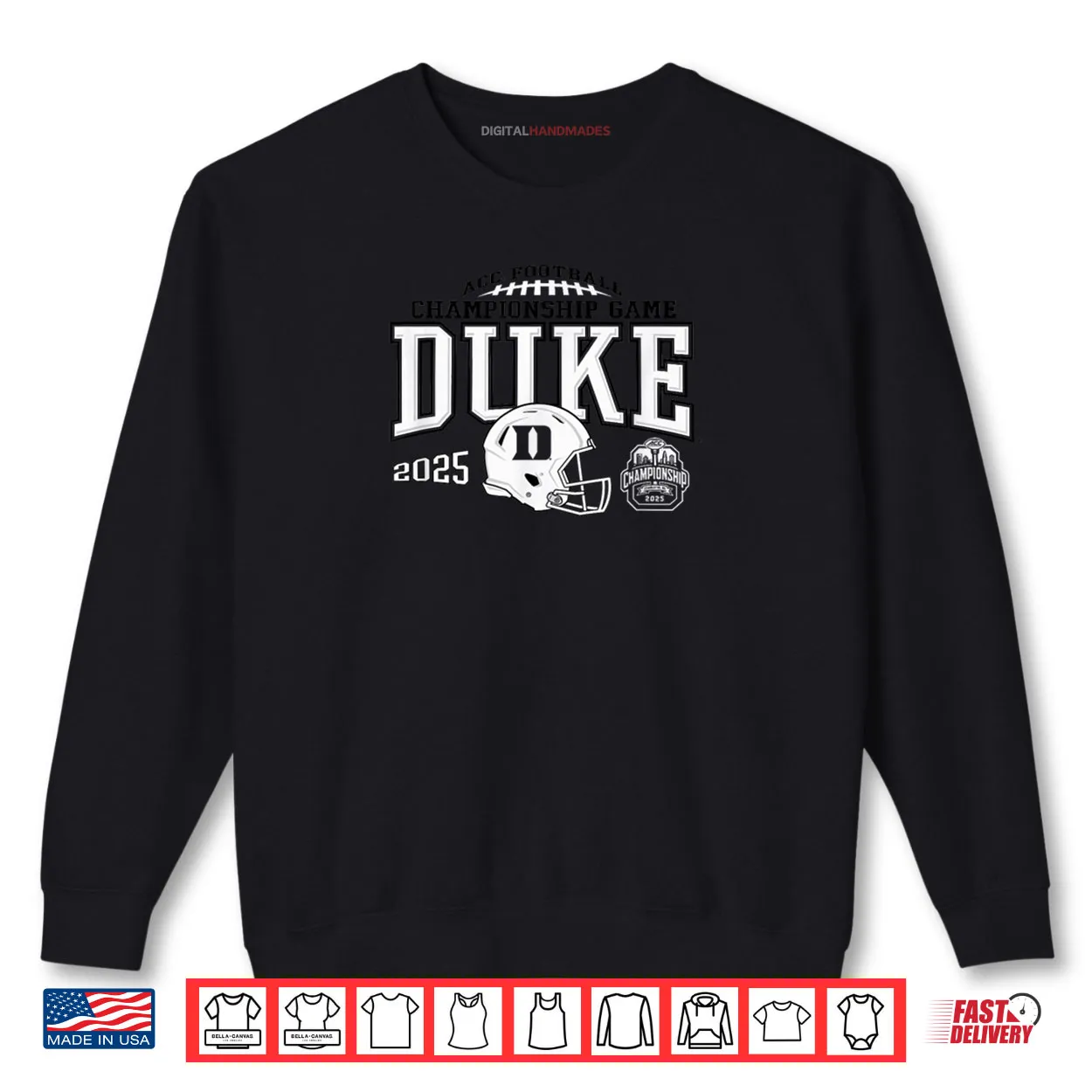 Duke Blue Devils Acc Champsionship 2025 Football Shirt Duke Blue Devils Acc Champsionship 2025 Football Shirt