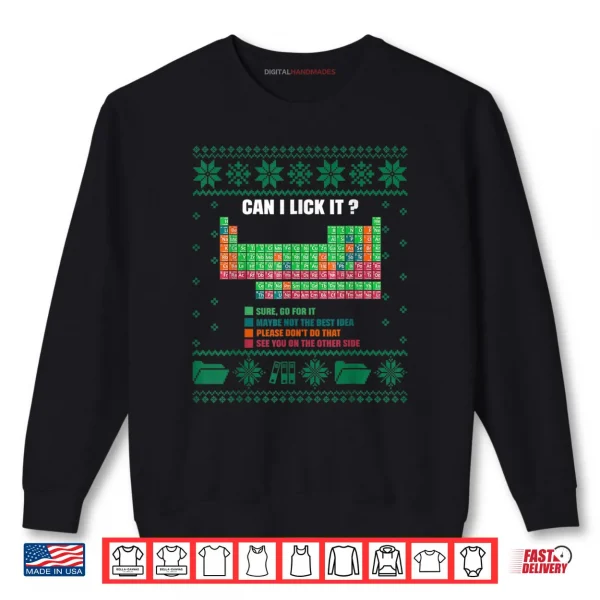 Element Can I Lick It Christmas Ugly Shirt 1 Sweatshirt Element Can I Lick It Christmas Ugly Shirt