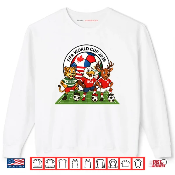 FIFA World Cup 2026 Mascot Shirt 1 Sweatshirt FIFA World Cup 2026 Mascot Shirt