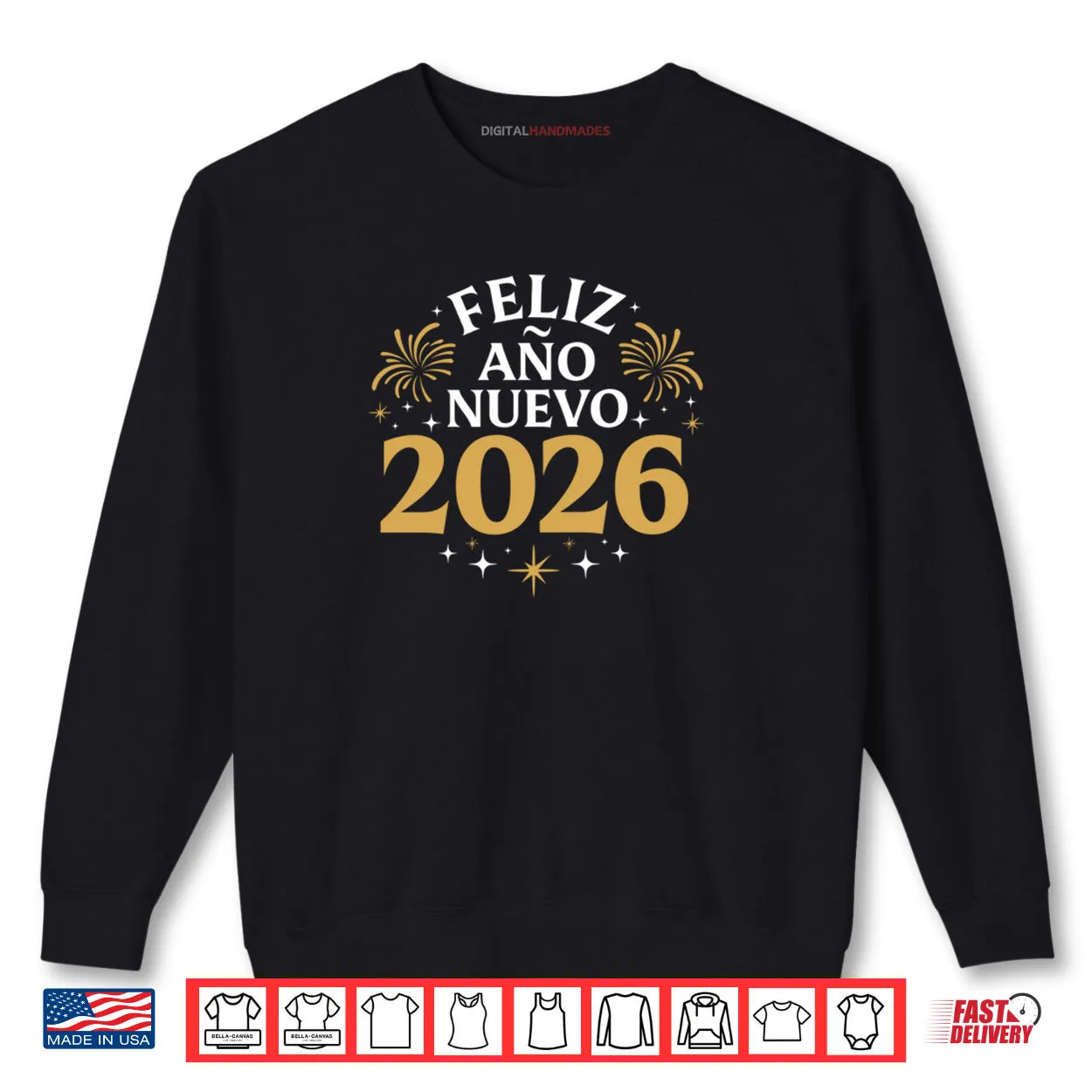 Feliz Año Nuevo 2026 Spanish New Years Eve Party Shirt Feliz Año Nuevo 2026 Spanish New Years Eve Party Shirt