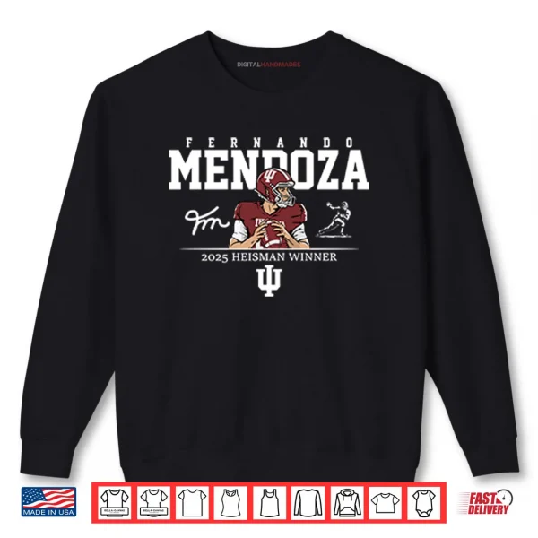 Fernando Mendoza 2025 Heisman Winner Shirt 1 Sweatshirt Fernando Mendoza 2025 Heisman Winner Shirt