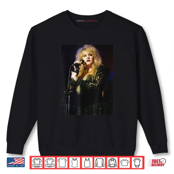 Sweatshirt Fleetwood Mac Singer Stevie Nicks Live 1990 Shirt