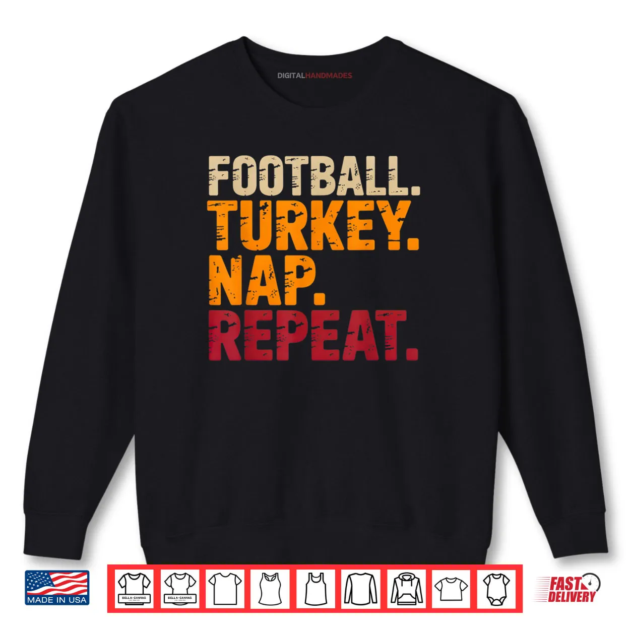 Football Turkey Nap Repeat Funny Thanksgiving Costume Shirt Football Turkey Nap Repeat Funny Thanksgiving Costume Shirt