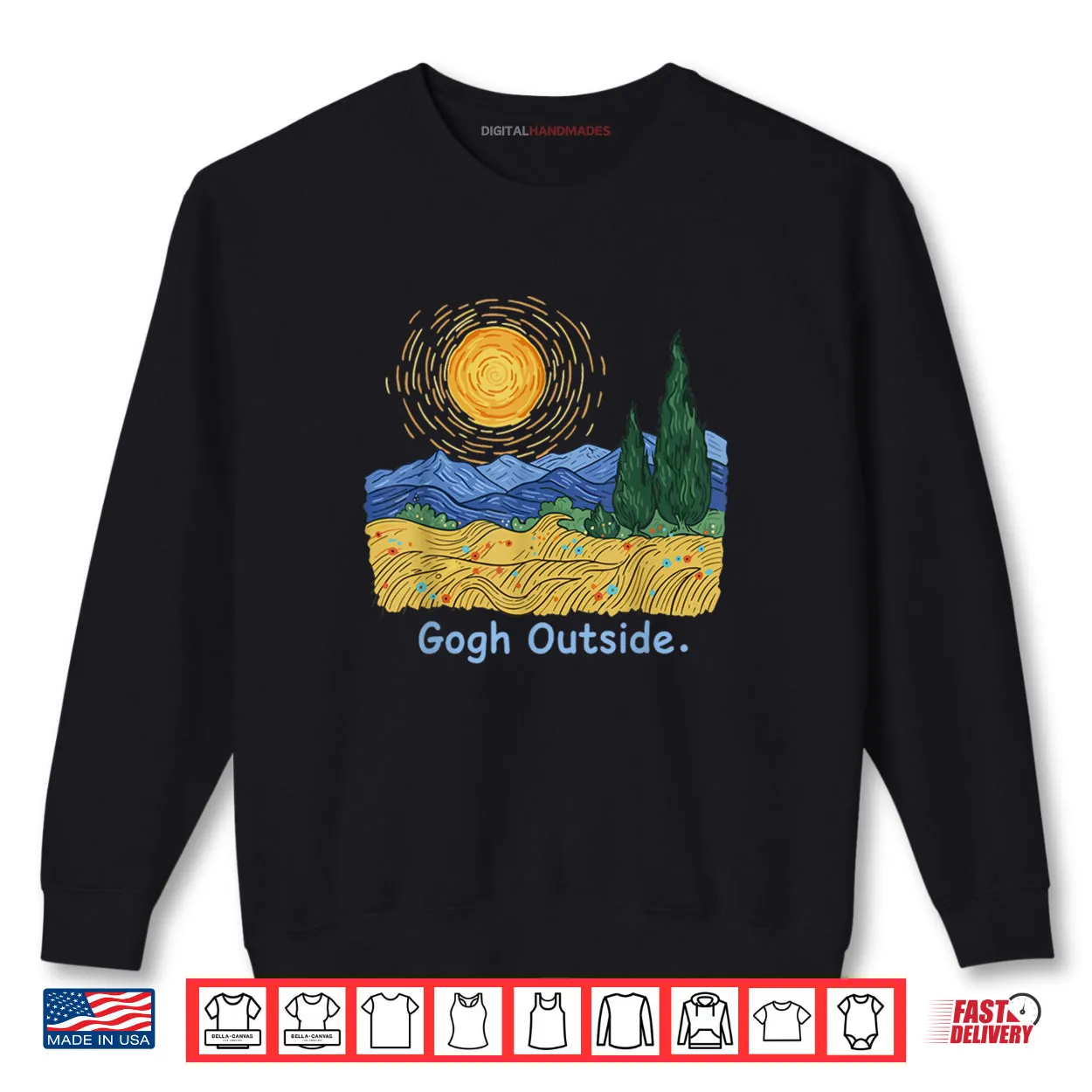 Gogh Outside Starry Night Nature Lover Inspirational Artist Shirt Gogh Outside Starry Night Nature Lover Inspirational Artist Shirt