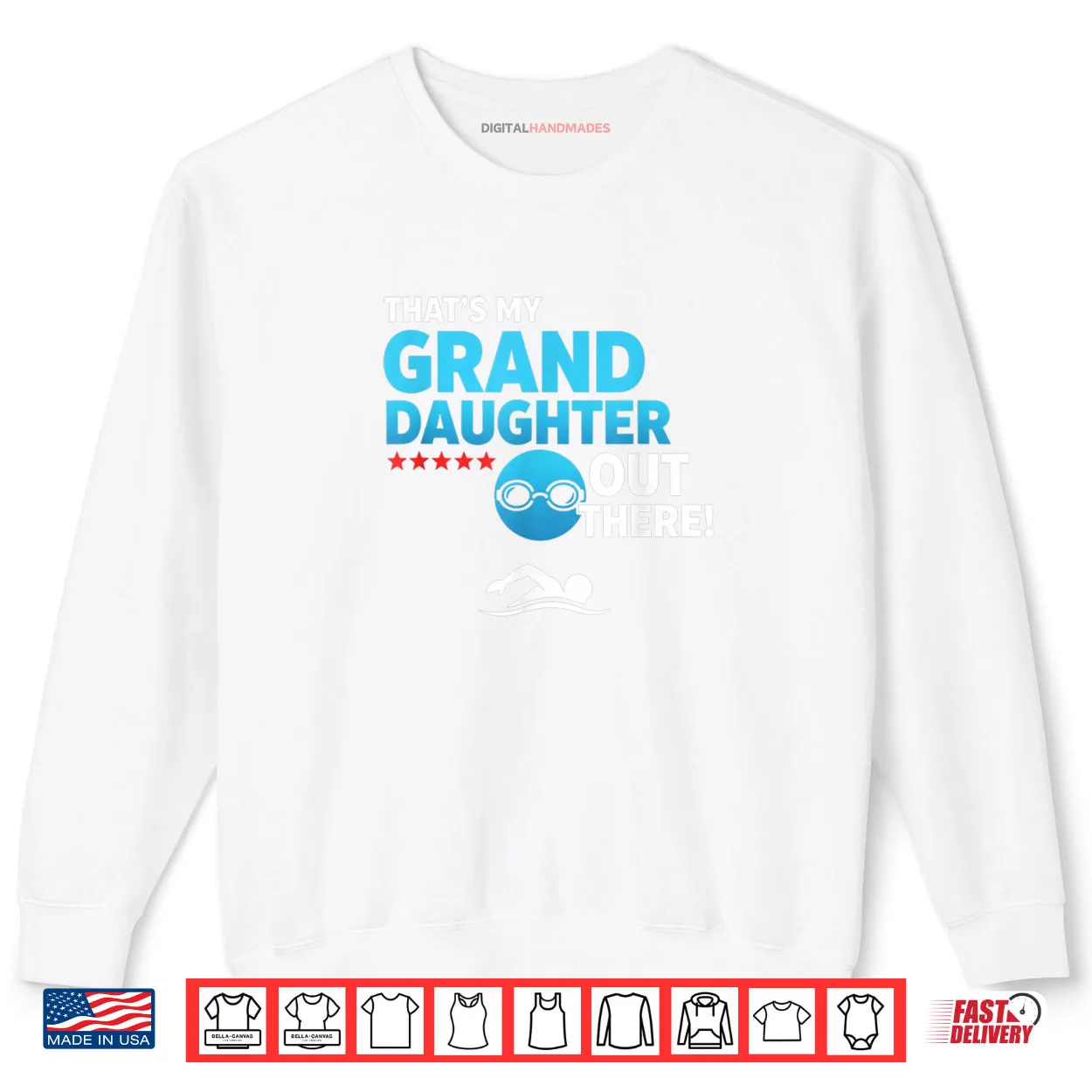 Grandparent Proud Granddaughter Swimmer Swim Meet & Pool S Shirt Grandparent Proud Granddaughter Swimmer Swim Meet & Pool S Shirt