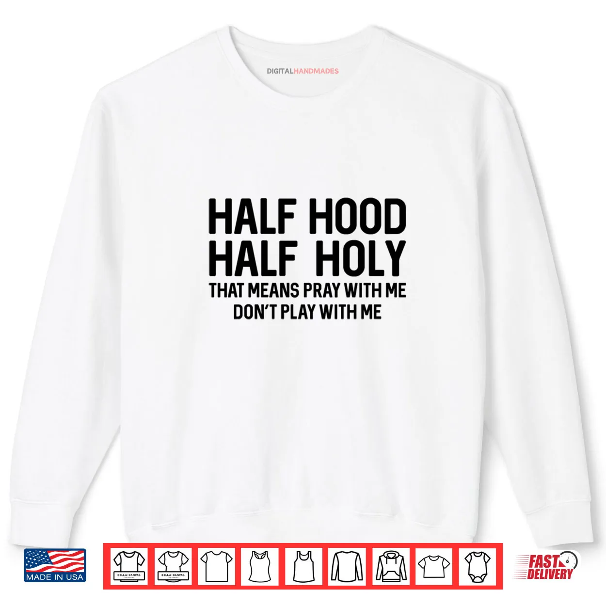 Half Hood Half Holy Pray With Me Christian Shirt Half Hood Half Holy Pray With Me Christian Shirt