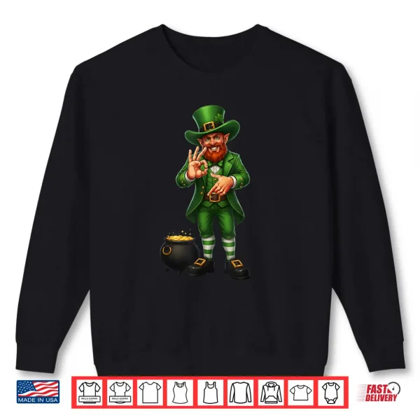 Sweatshirt Happy Six Seven Leprechaun 67 Humor St. Patricks Day Clover Shirt