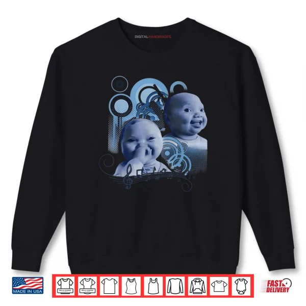 Holding Back A Laugh AI Baby Laughing Meme Shirt 1 Sweatshirt Holding Back A Laugh AI Baby Laughing Meme Shirt