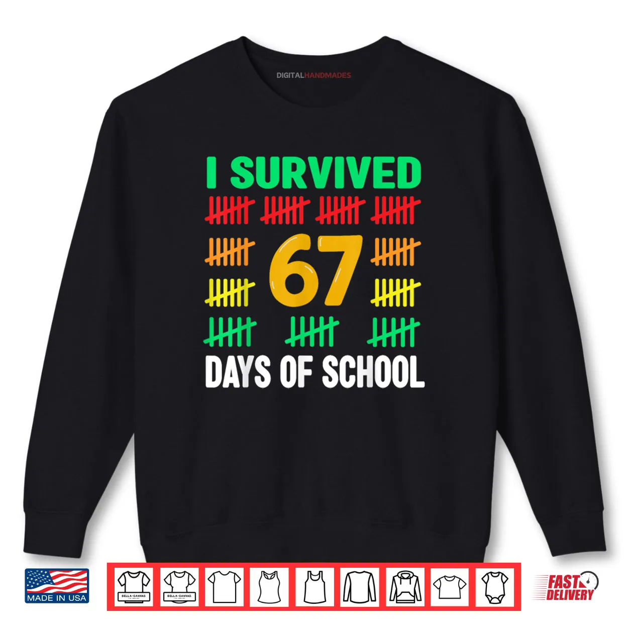 I Survived 67 Days of School Funny 67 Meme Teacher Shirt I Survived 67 Days of School Funny 67 Meme Teacher Shirt