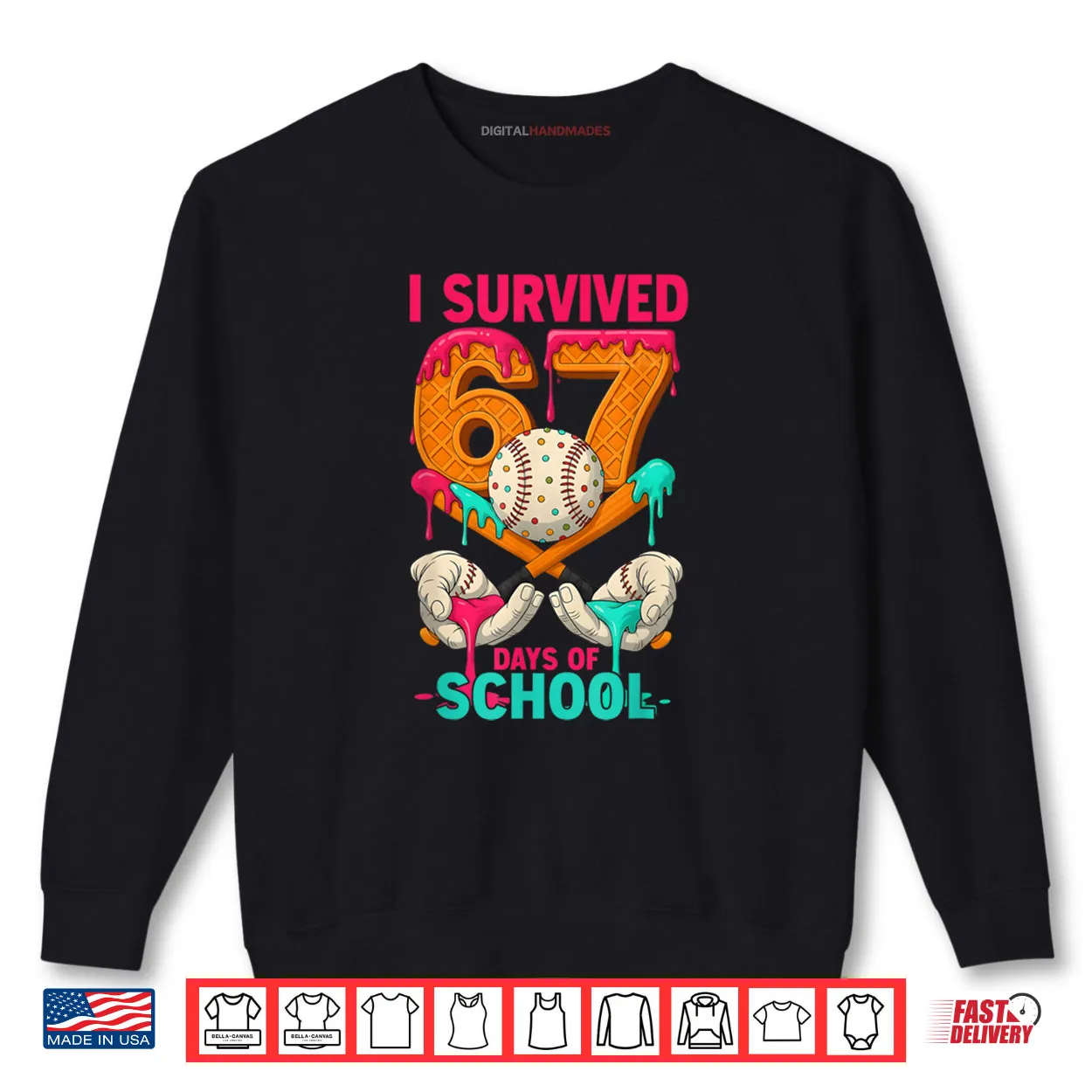 I Survived 67 Days of School Funny Meme Teachers Students Shirt I Survived 67 Days of School Funny Meme Teachers Students Shirt