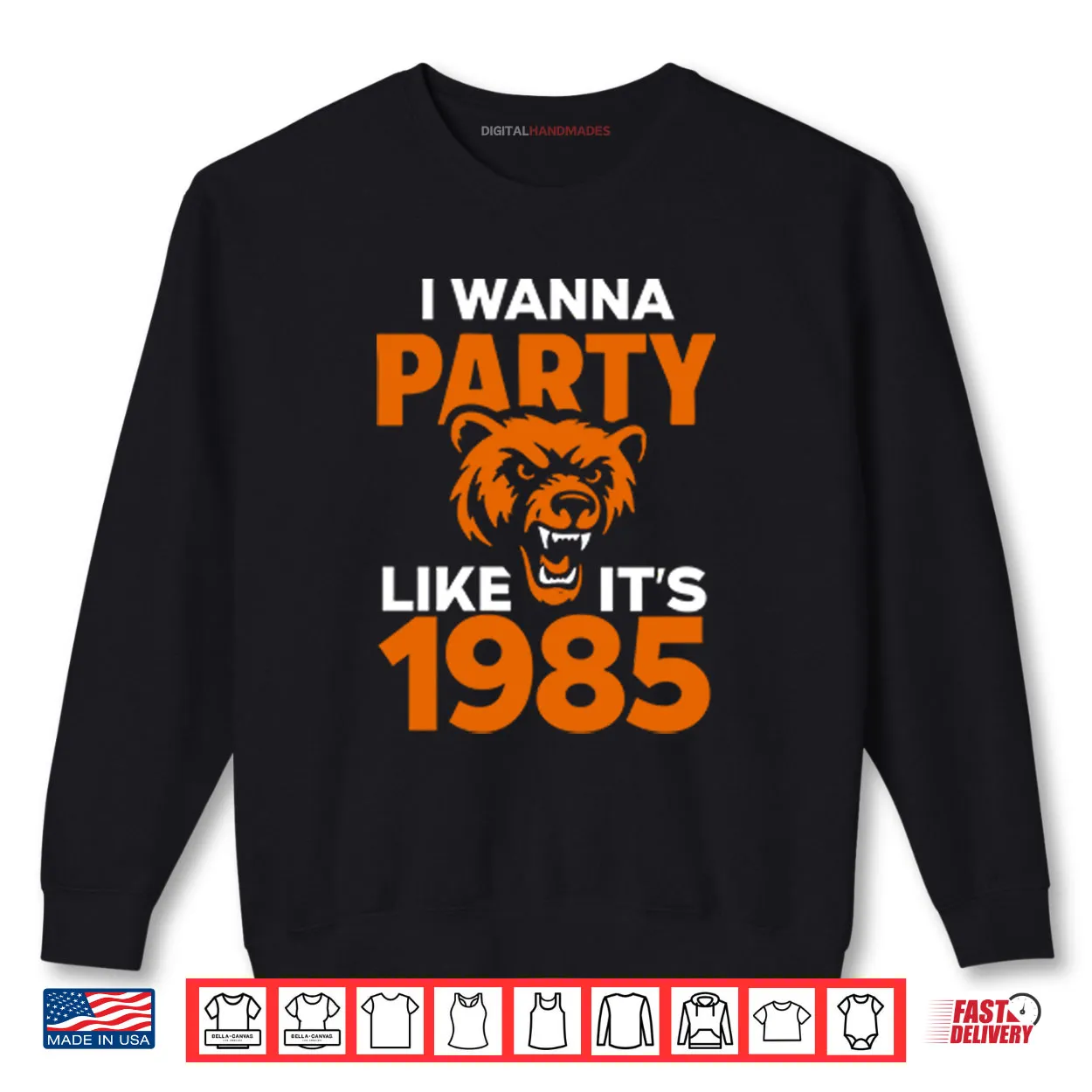 I Wanna Party Like It’s 1985 Chicago Bears Shirt I Wanna Party Like It’s 1985 Chicago Bears Shirt