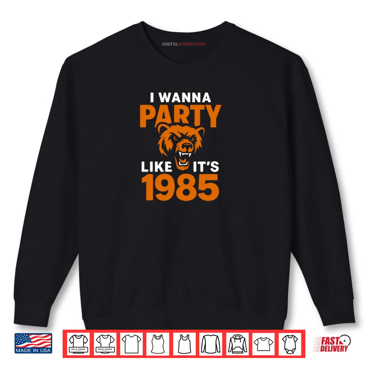 I Wanna Party Like It’s 1985 Roaring Bear Shirt I Wanna Party Like It’s 1985 Roaring Bear Shirt