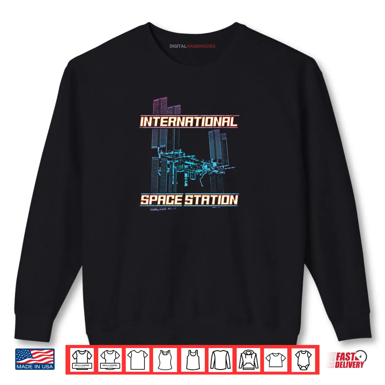 ISS International Space Station Spaceflight Science Shirt ISS International Space Station Spaceflight Science Shirt