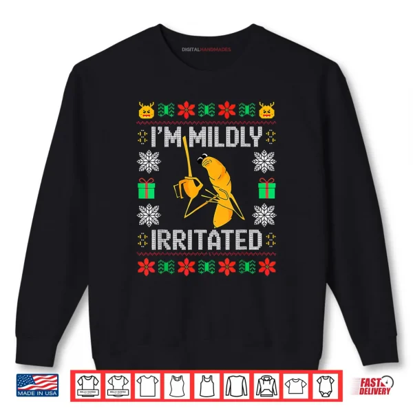 I'm Mildly Irritated Marcus The Worm Christmas Meme Shirt 1 Sweatshirt Im Mildly Irritated Marcus The Worm Christmas Meme Shirt 2