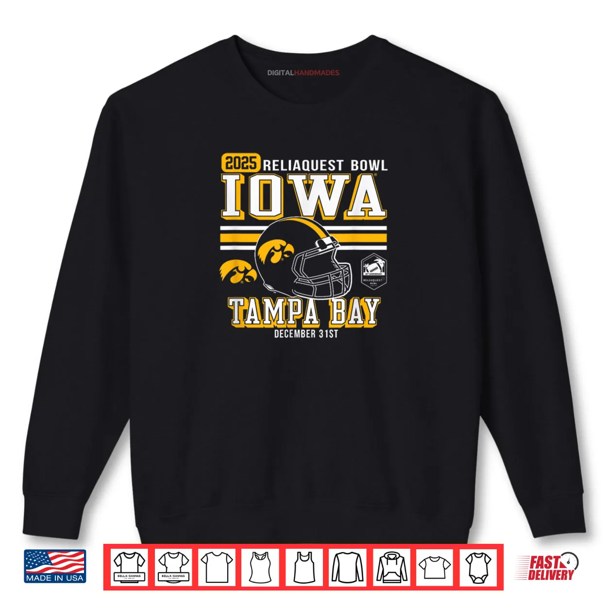 Iowa Hawkeyes ReliaQuest Bowl 2025 Officially Licensed Shirt Iowa Hawkeyes ReliaQuest Bowl 2025 Officially Licensed Shirt