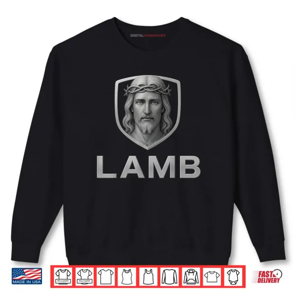 Sweatshirt Jesus as The Lamb Iconic Christian Image Shirt
