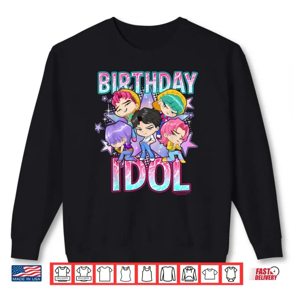 Sweatshirt Kpop Demon Hunters Birthday Idol Cute Chibi Group Shot Shirt