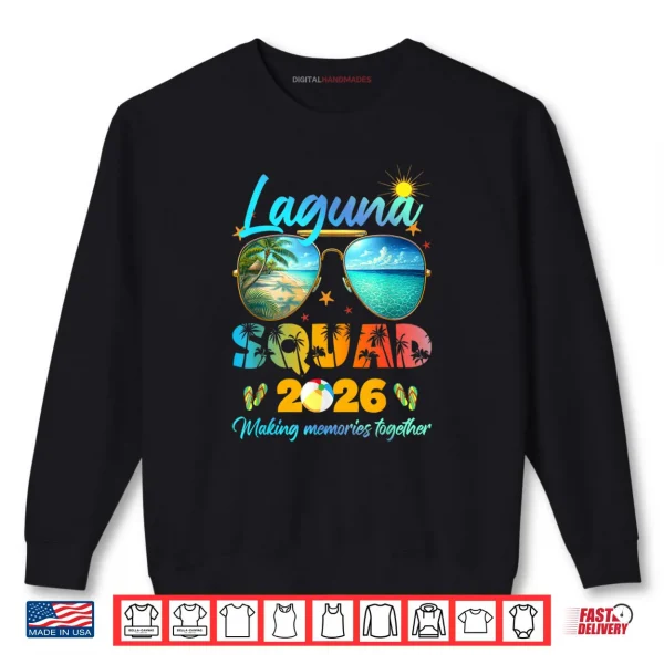 Sweatshirt Laguna Squad 2026 Tropical Beach Vacation Shirt