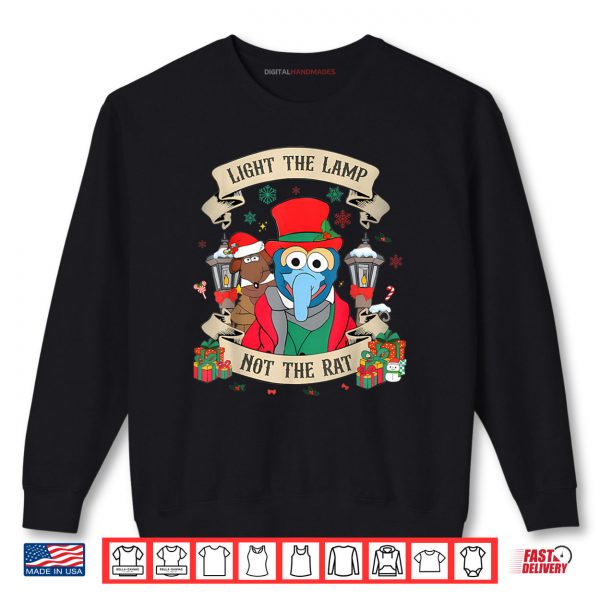 Sweatshirt Light The Lamp Not The Rat Funny Christmas Matching Family Shirt 2
