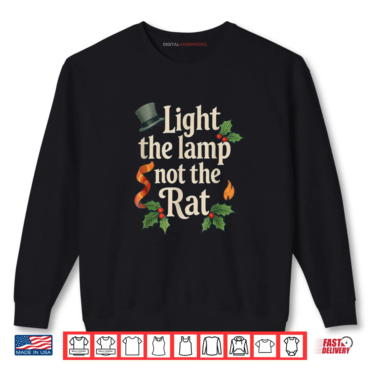 Light The Lamp Not The Rat Funny Christmas Matching Family Shirt Light The Lamp Not The Rat Funny Christmas Matching Family Shirt
