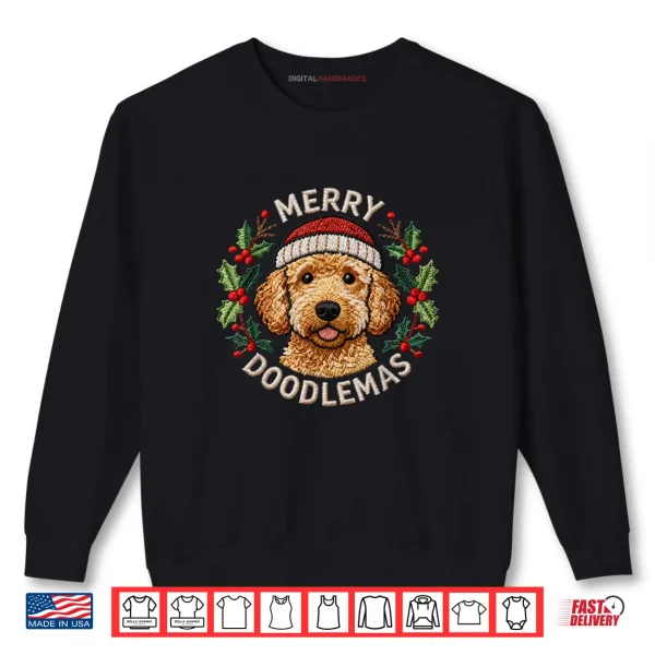 Sweatshirt Merry Doodlemas Goldendoodle Christmas Doodle Dog Lover Shirt