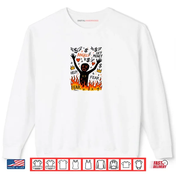 Sweatshirt Money or Friends Streetwear Graphic Shirt