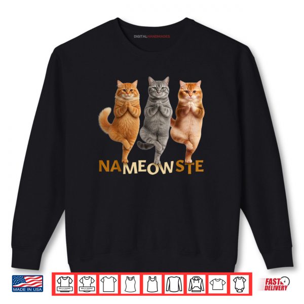 Sweatshirt Nameowste Yoga Cat Shirt 2