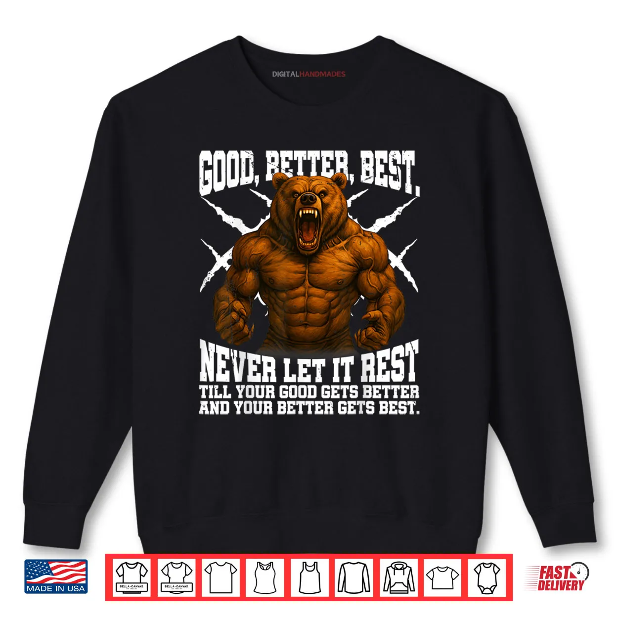 Never Let it Rest Till Your Good Gets Best Motivation Quote Shirt Never Let it Rest Till Your Good Gets Best Motivation Quote Shirt