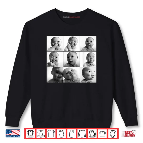 Sweatshirt Niche Baby Gen Z Meme AI Viral Giggling AI Laughing Shirt