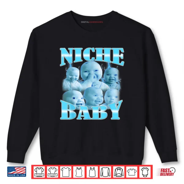 Niche Baby gen z Meme ai Viral Giggling AI Laughing Shirt 1 Sweatshirt Niche Baby gen z Meme ai Viral Giggling AI Laughing Shirt 1