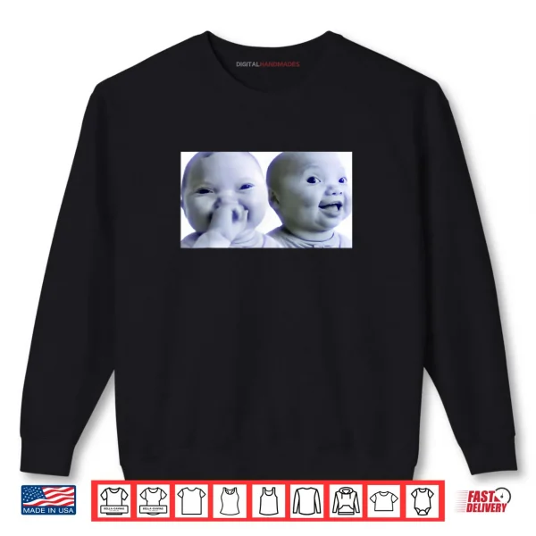 Sweatshirt Niche Baby gen z Meme ai Viral Giggling AI Laughing Shirt