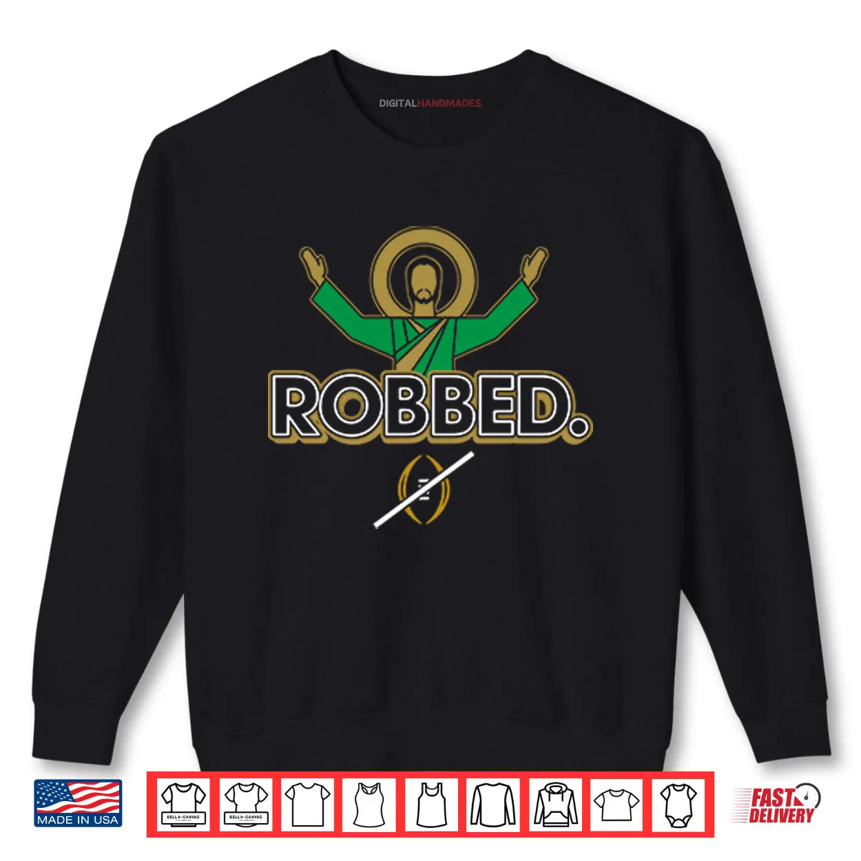 Notre Dame Fighting Irish Robbed College Football Playoff Shirt Notre Dame Fighting Irish Robbed College Football Playoff Shirt