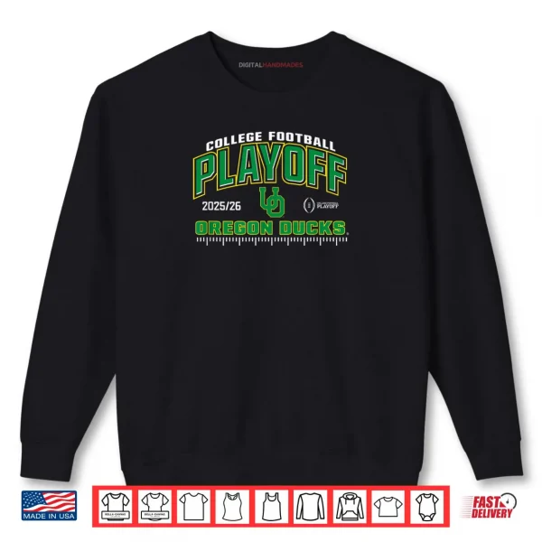 Sweatshirt Oregon Ducks College Football Playoff CFP 2025 26 Black Shirt