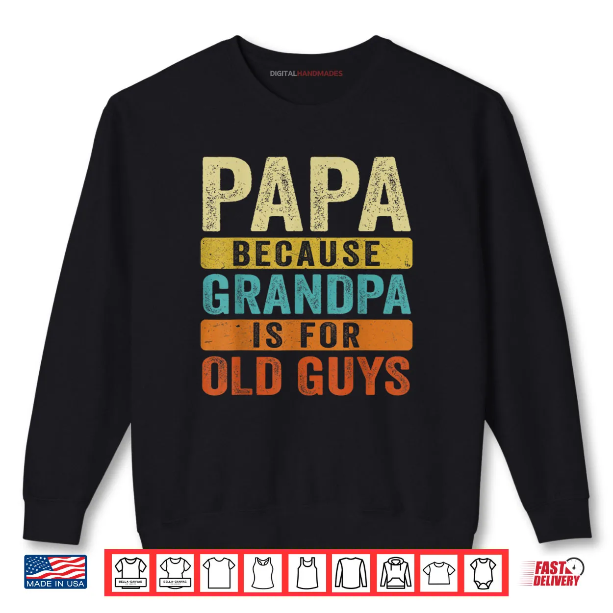 Papa Art for Grandpa Grandkids Father’s Day Papa Shirt Papa Art for Grandpa Grandkids Father’s Day Papa Shirt