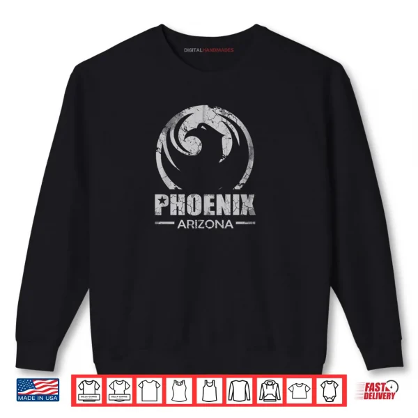 Sweatshirt Phoenix Arizona Flag Vintage Distressed Shirt 1