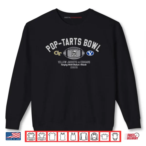 Sweatshirt Pop Tarts Bowl 2025 Yellow Jackets Vs Cougars Shirt