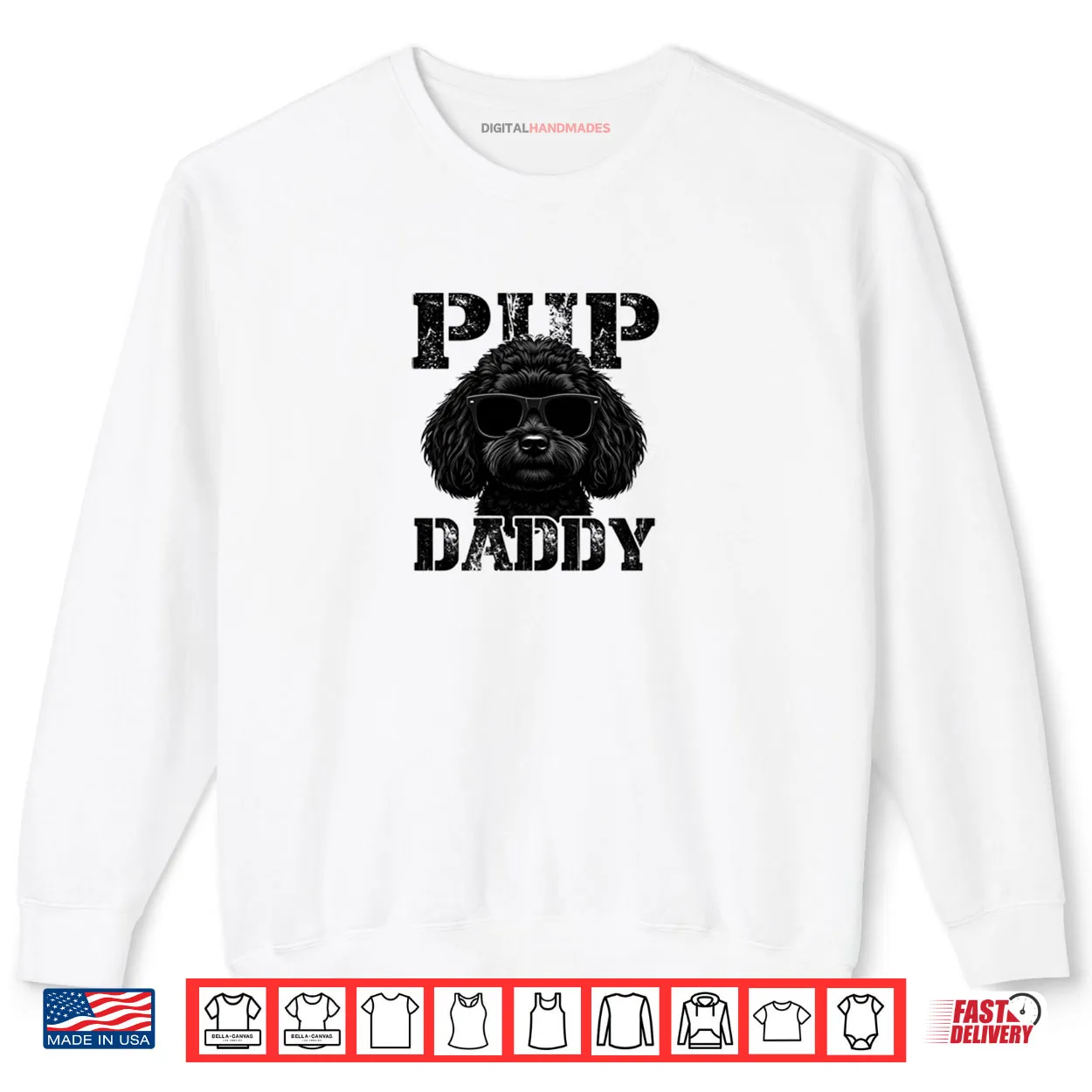 Pup Daddy Shih Poo Black Shirt Pup Daddy Shih Poo Black Shirt