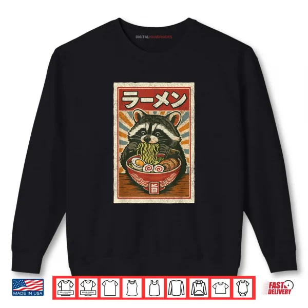 Sweatshirt Ramen Raccoon Shirt