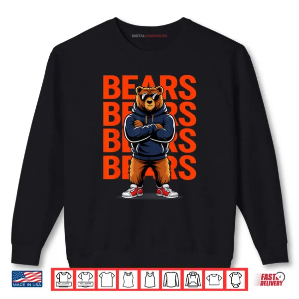 Sweatshirt Retro Bear Present Shirt
