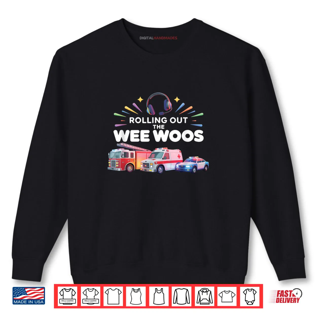 Rolling Out Wee Woos Dispatcher Emergency Police Shirt Rolling Out Wee Woos Dispatcher Emergency Police Shirt