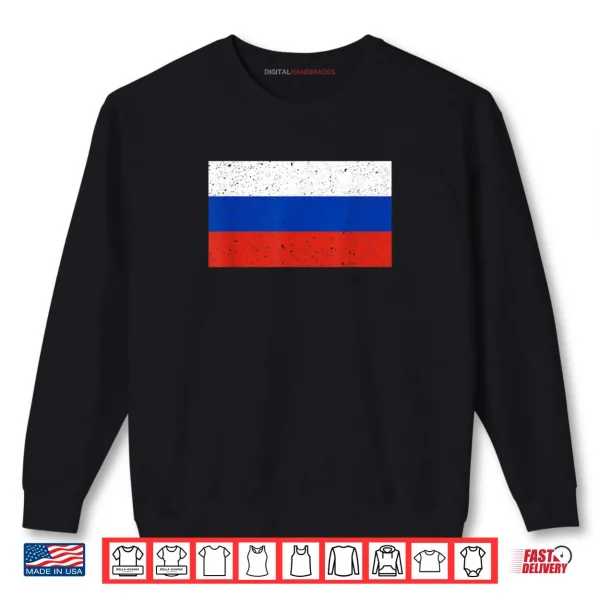 Sweatshirt Russia Flag for Russians Shirt