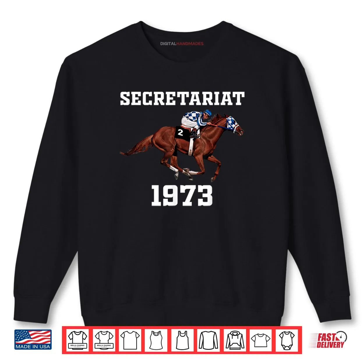 Secretariat 1973 Horse Racing Shirt Secretariat 1973 Horse Racing Shirt