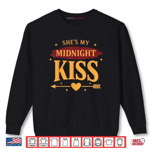 Sweatshirt Shes My Midnight Kiss Happy New Year Matching Couples Shirt 1