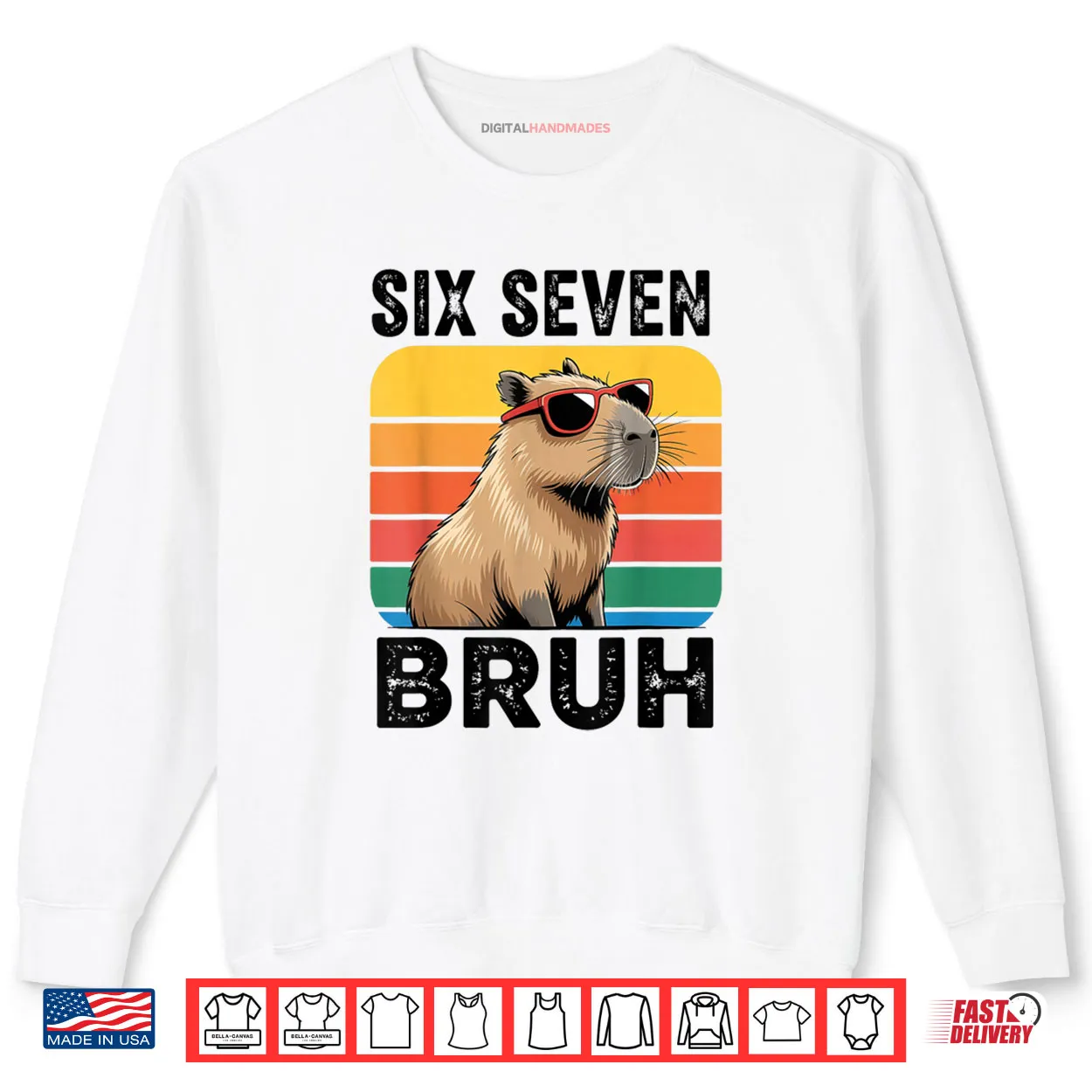 Six Seven Bruh 67 Capybara Art Shirt Six Seven Bruh 67 Capybara Art Shirt
